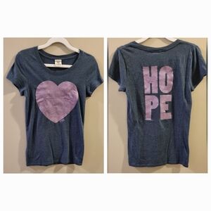 Victoria's Secret Pink Sparkle Heart Tee